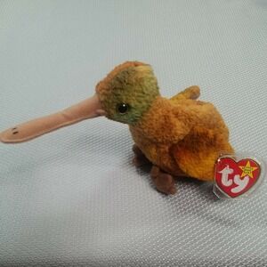 Beak‎ the Kiwi Bird New with Tag Protector and Tush Tag beanie babies 1998